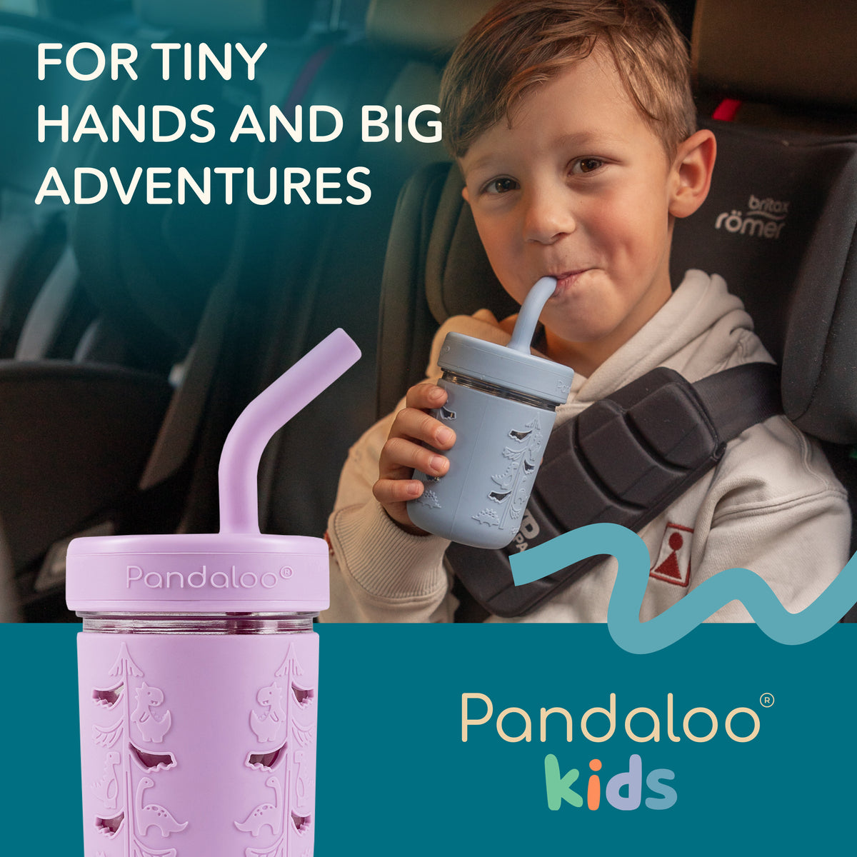 Kids 8 oz Glass Mason Jar Cups 4 Pack - Creamy Mushroom + Sweet Sage + Sunny Lime + Fuzzy Peach