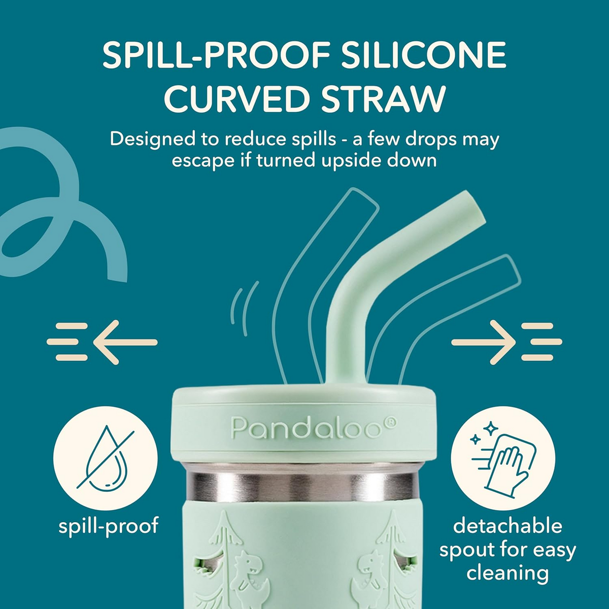 Replacement Silicone Straw Tips 4-Pack – Pink + Creamy + Lilac + Blueberry
