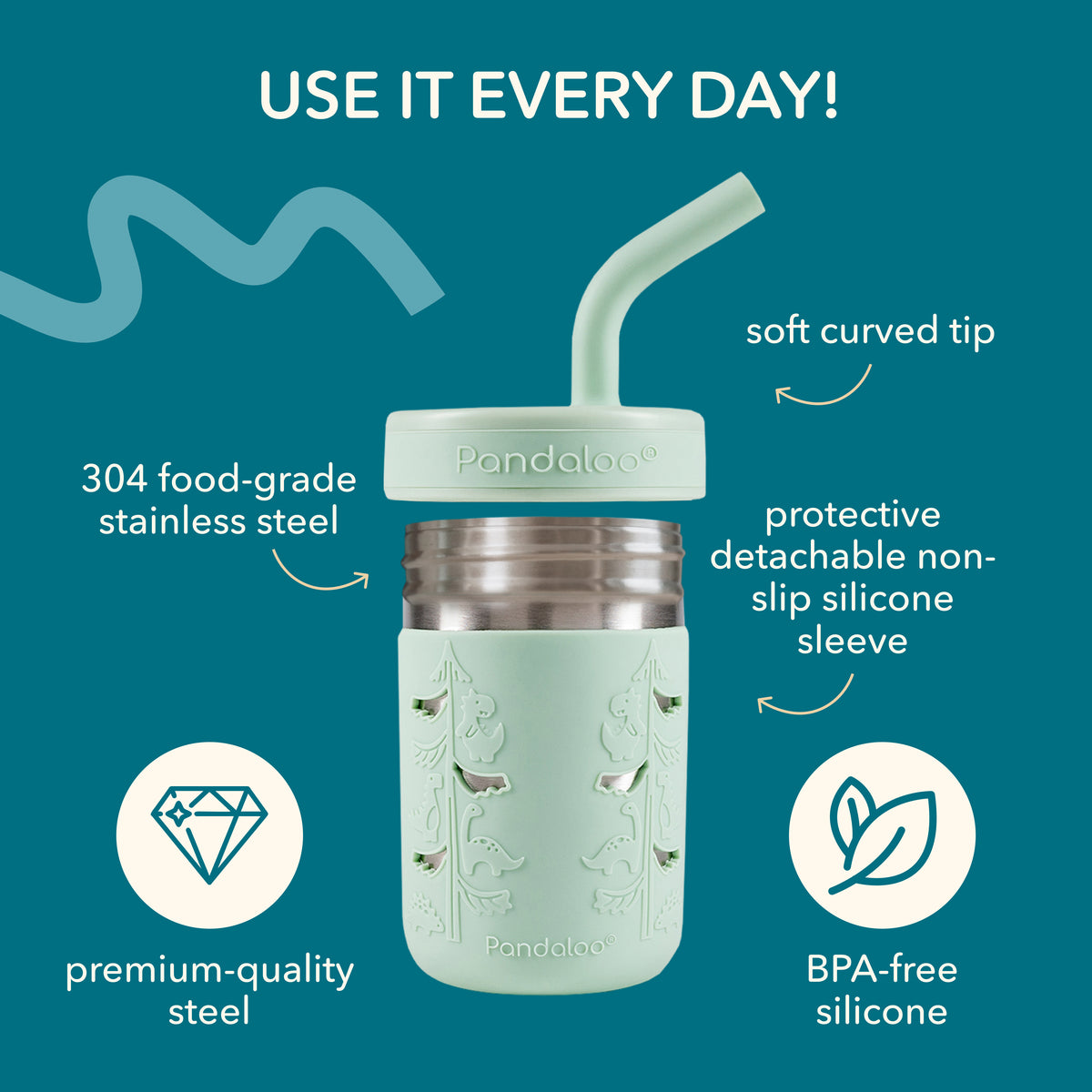 Kids 10 oz Stainless Steel Smoothie Cups 2-Pack – Lilac Rhapsody + Sweet Sage