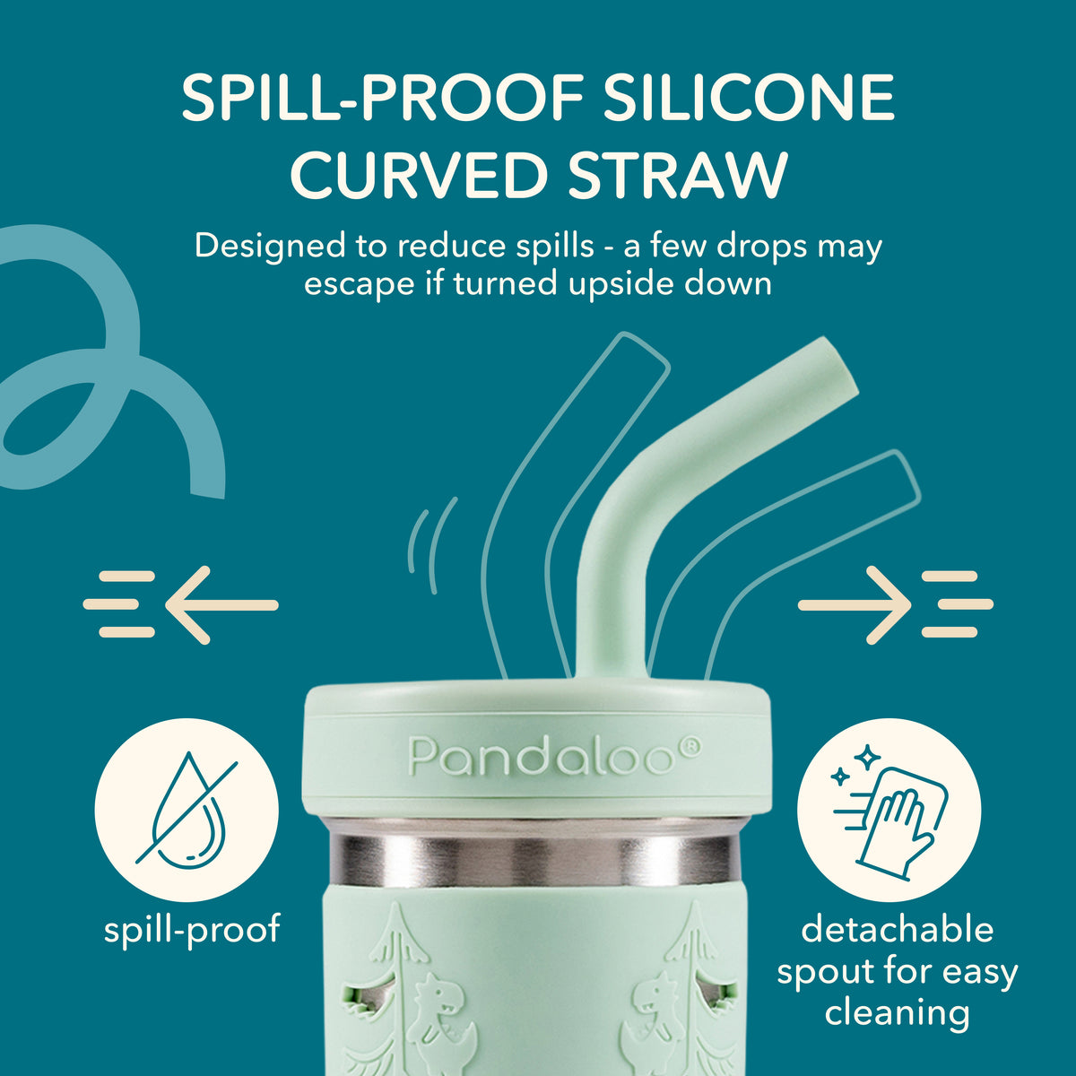 Kids 10 oz Stainless Steel Smoothie Cups 2-Pack – Baby Blue + Sweet Sage