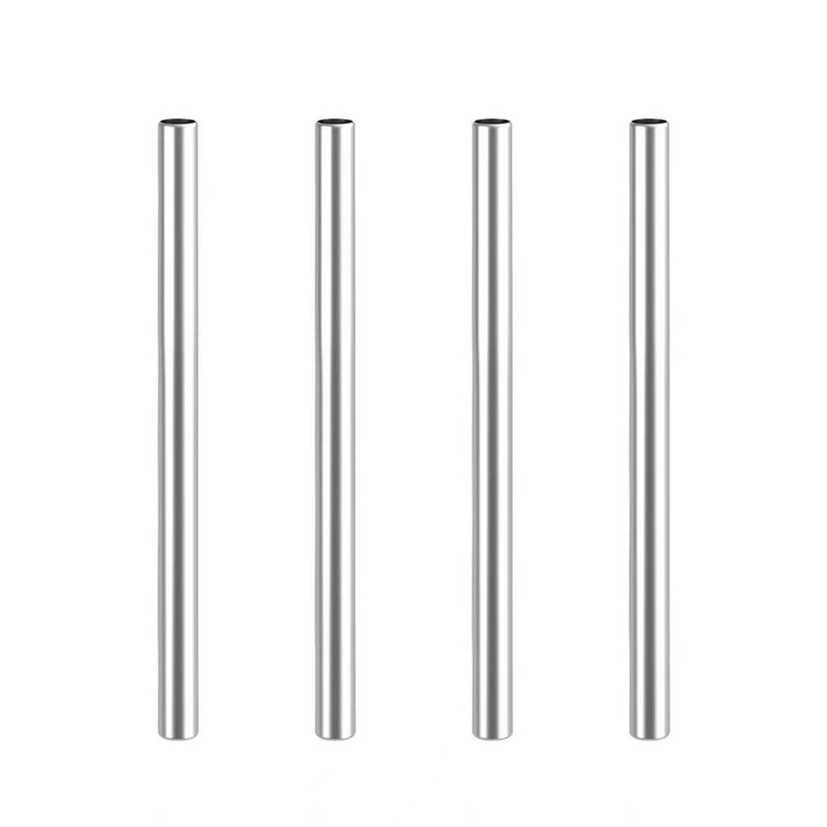 Four Pandaloo stainless steel replacement straws for Kids 10 oz Stainless Steel Smoothie Cups